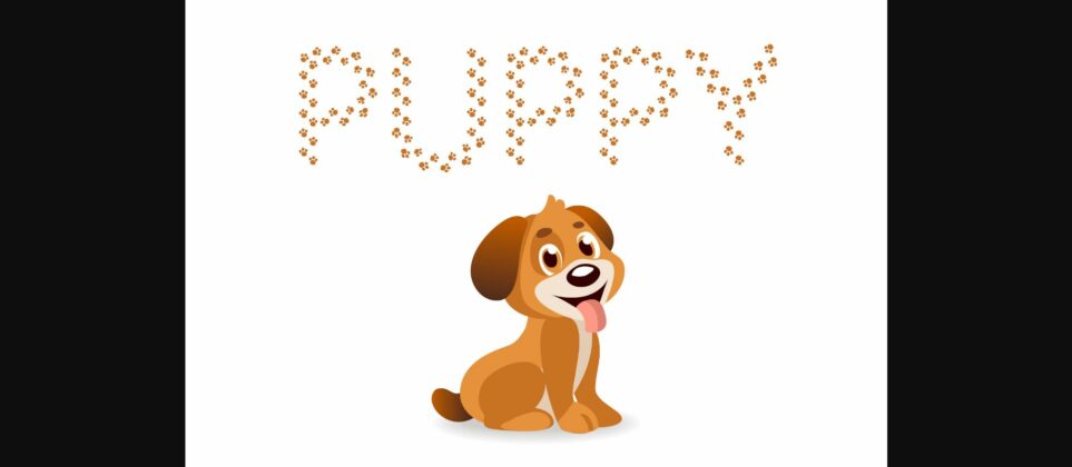 Puppy Font Poster 3
