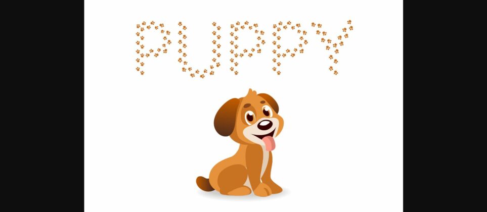 Puppy Font Poster 1