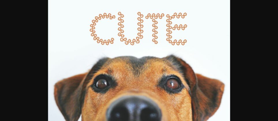Puppy Font Poster 4