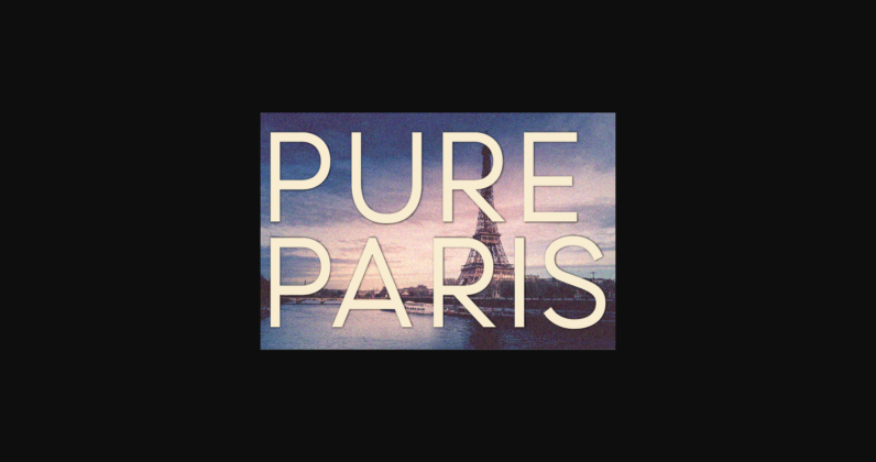 Pure Paris Font Poster 3
