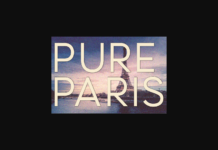 Pure Paris Font Poster 1