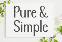 Pure & Simple Font Poster 1