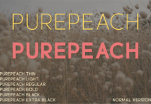 Purepeach Font Poster 1
