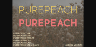 Purepeach Font Poster 1