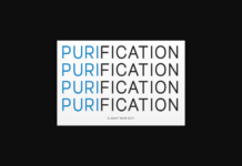 Purification Font Poster 1