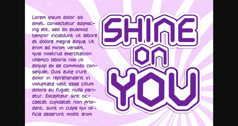 Purple Diamond Font Poster 5