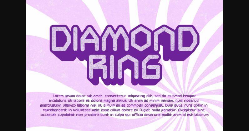 Purple Diamond Font Poster 6
