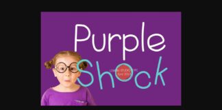 Purple Shock Font Poster 1