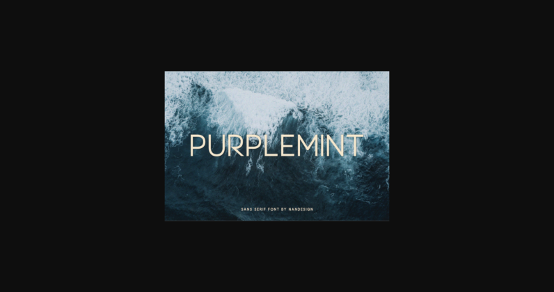 Purplemint Font Poster 3