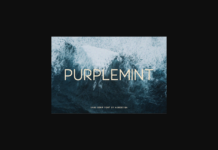 Purplemint Font Poster 1