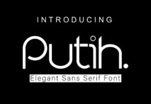 Putih. Font Poster 1