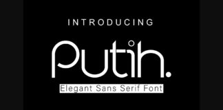 Putih. Font Poster 1