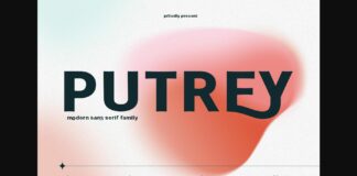 Putrey Font Poster 1