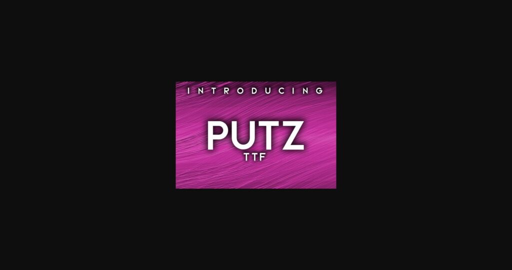 Putz Font Poster 3