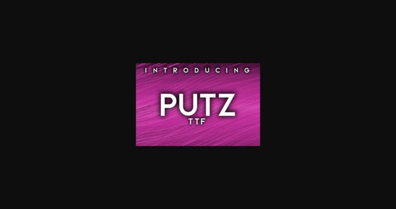 Putz Font Poster 3