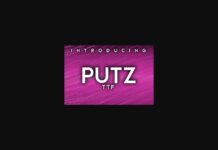 Putz Font Poster 1