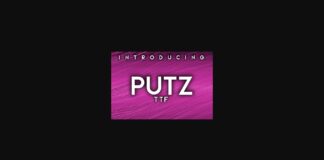 Putz Font Poster 1