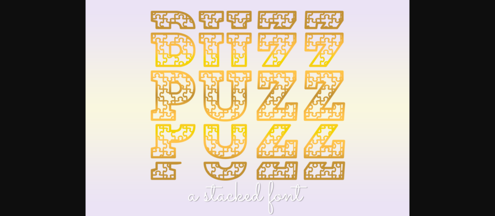 Puzz Font Poster 3