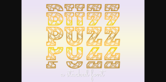 Puzz Font Poster 1