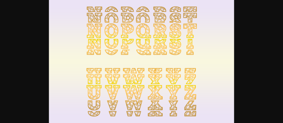 Puzz Font Poster 5