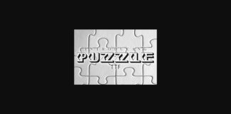 Puzzle Font Poster 1