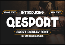 Qesport Font Qesport Font Poster 1