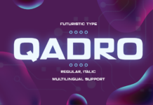 Quadro Font Poster 1