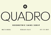 Quadro Font Poster 1