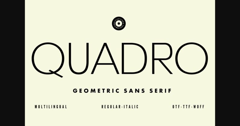 Quadro Font Poster 1