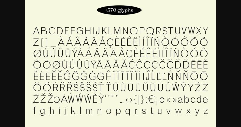 Quadro Font Poster 11