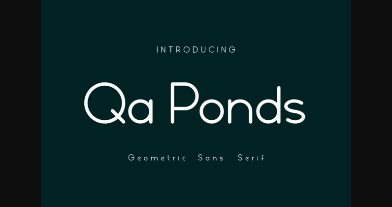 Qa Ponds Font Poster 3