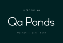 Qa Ponds Font Poster 1