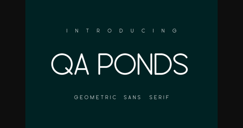 Qa Ponds Font Poster 3