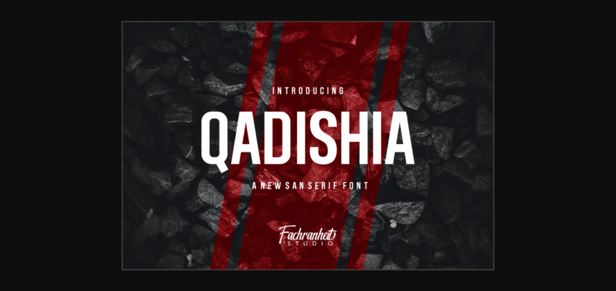 Qadishia Font Poster 3