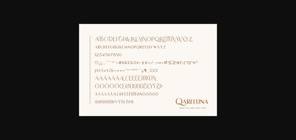Qareluna Font Poster 8