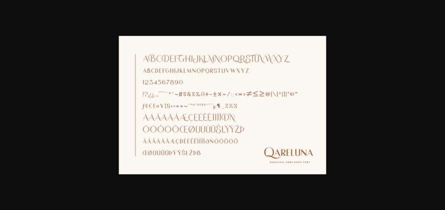 Qareluna Font Poster 8