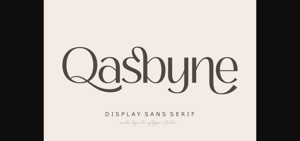 Qasbyne Font Poster 3
