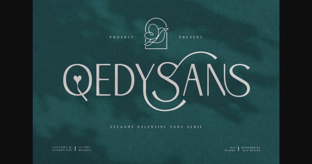 Qedysans Font Poster 3