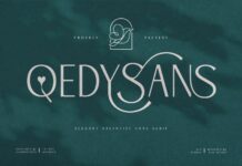 Qedysans Font Poster 1