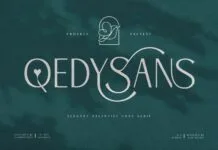Qedysans Font Poster 1