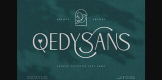 Qedysans Font Poster 1