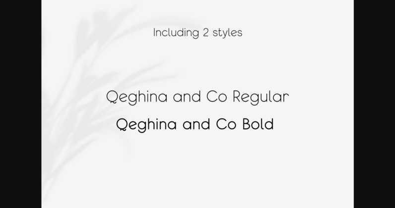 Qeghina and Co Font Poster 9