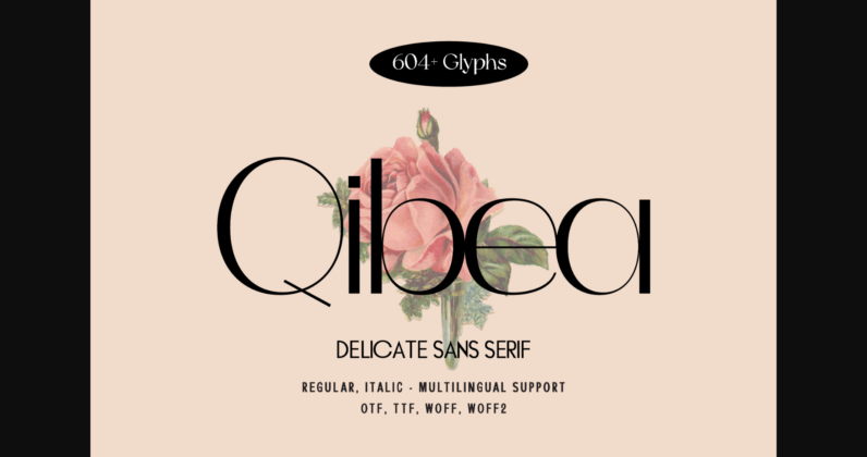 Qibea Font Poster 3