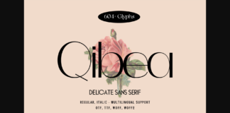 Qibea Font Poster 1
