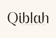 Qiblah Font Poster 1