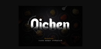 Qichen Font Poster 1