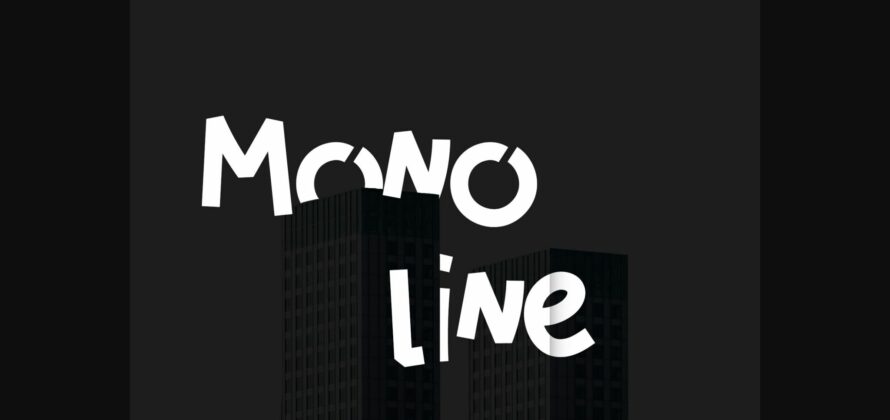 Qigome Monoline Font Poster 5