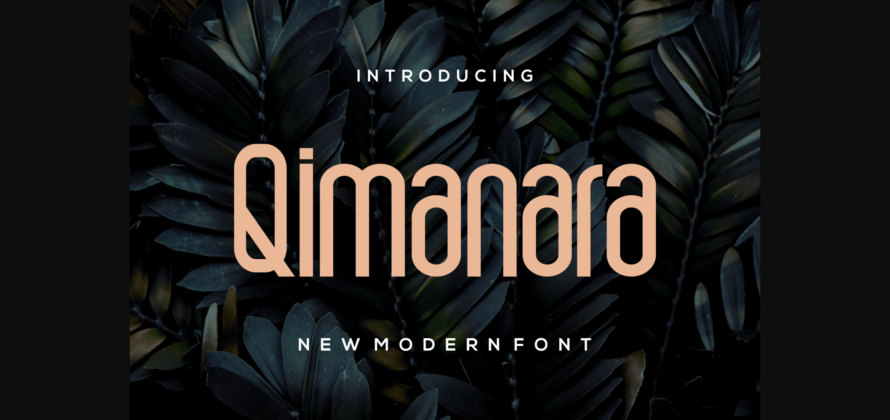 Qimanara Font Poster 3