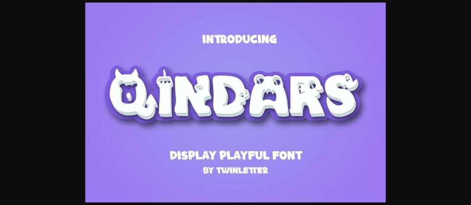 Qindars Font Poster 3