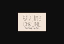 Qirline & Carline Font Poster 1